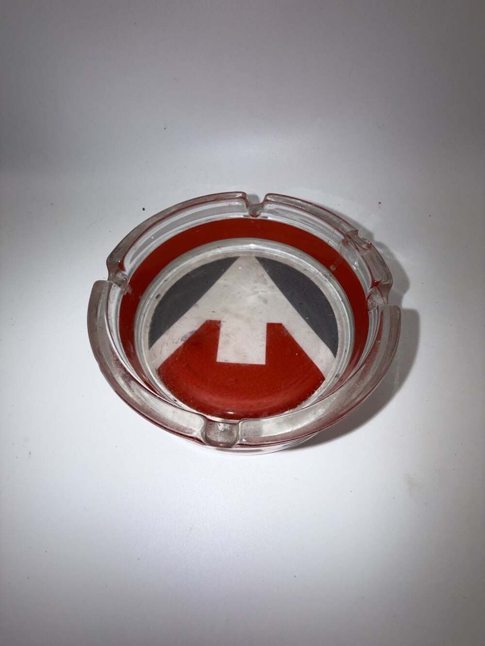 Vintage Marlboro Miles Promotional Mountain Design Glass Ashtray